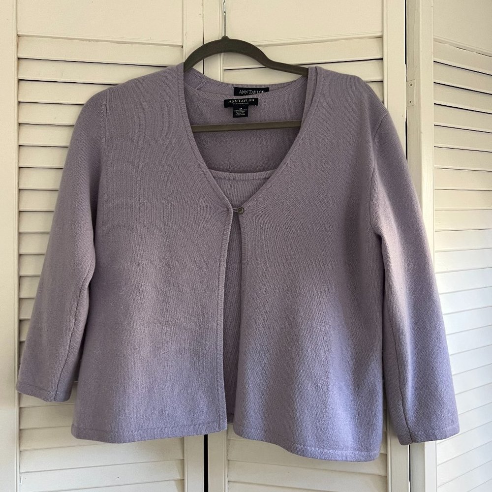 Ann Taylor Cashmere Sweater Set - Medium